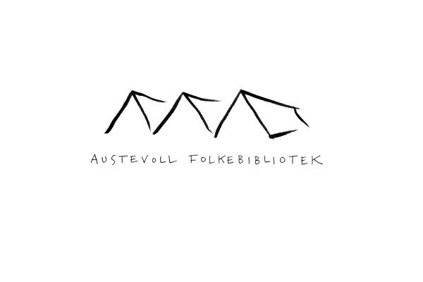 Austevoll folkebiblioteket si logo.